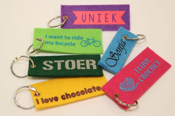 Vilten sleutelhanger