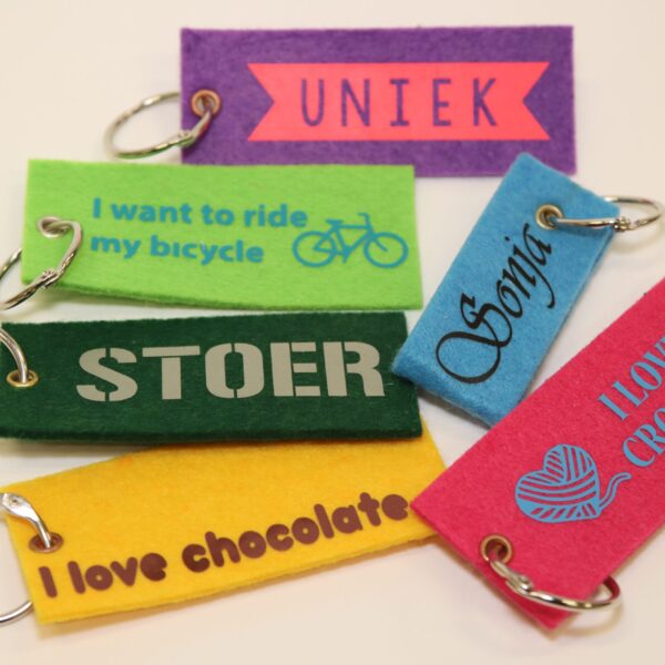 Vilten sleutelhanger