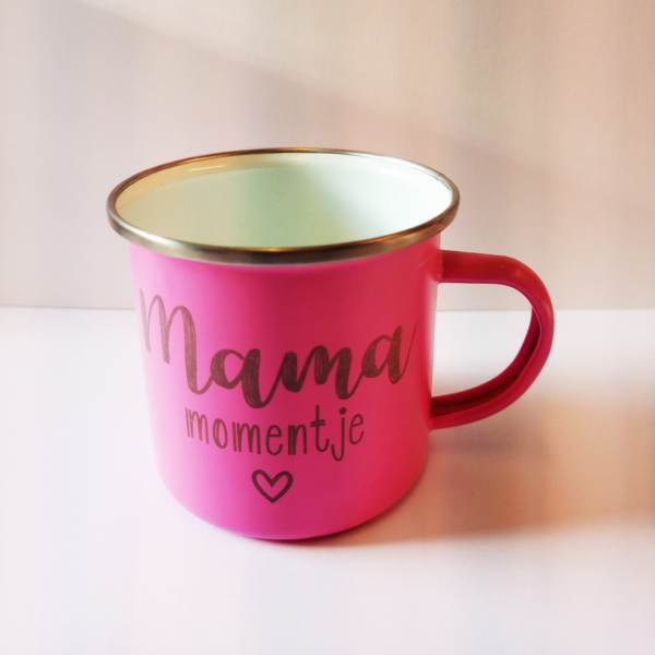 Mama momentje - mok roze