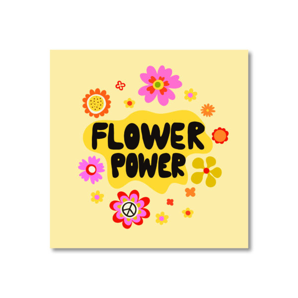 Ansichtkaart - Flower power